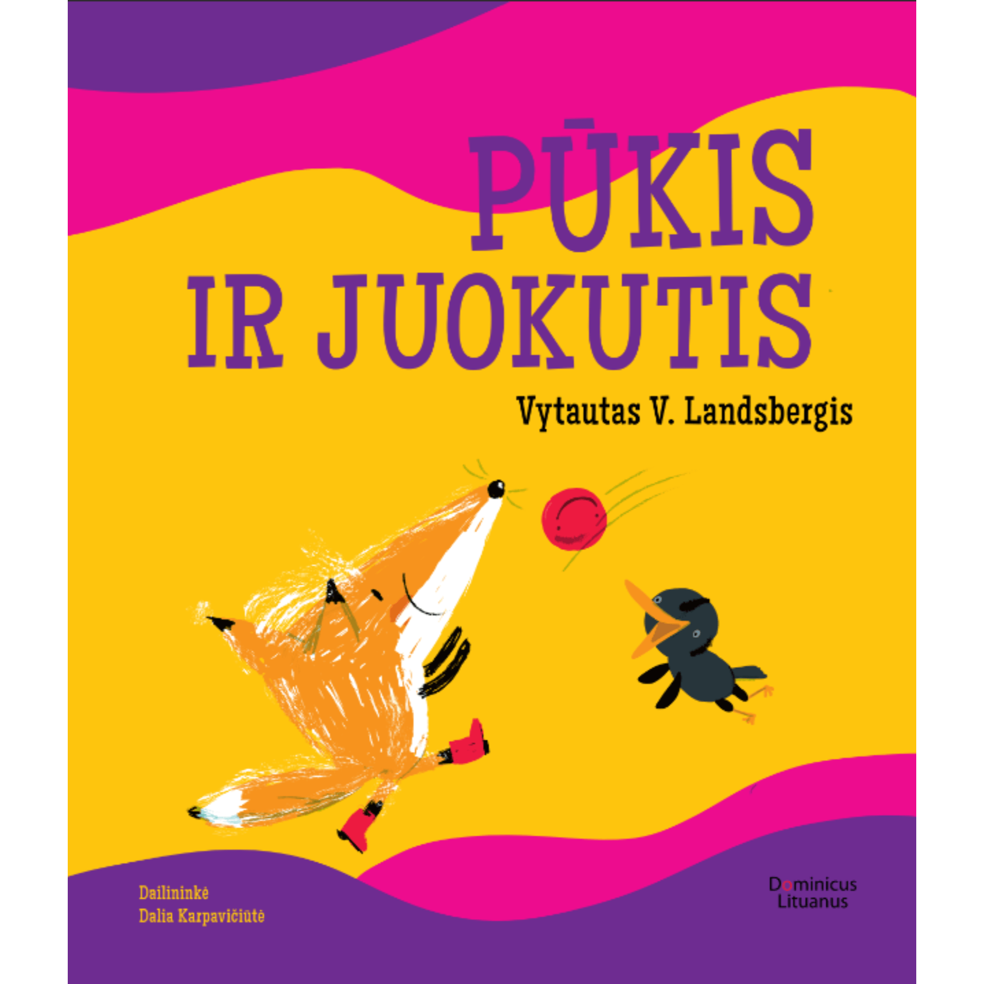 lapiukas zaidzia su pauksteliu su kamuoliu